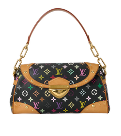 x Takashi Murakami Beverly MM, Canvas, Black/Multi, FL2028, DB, 2*